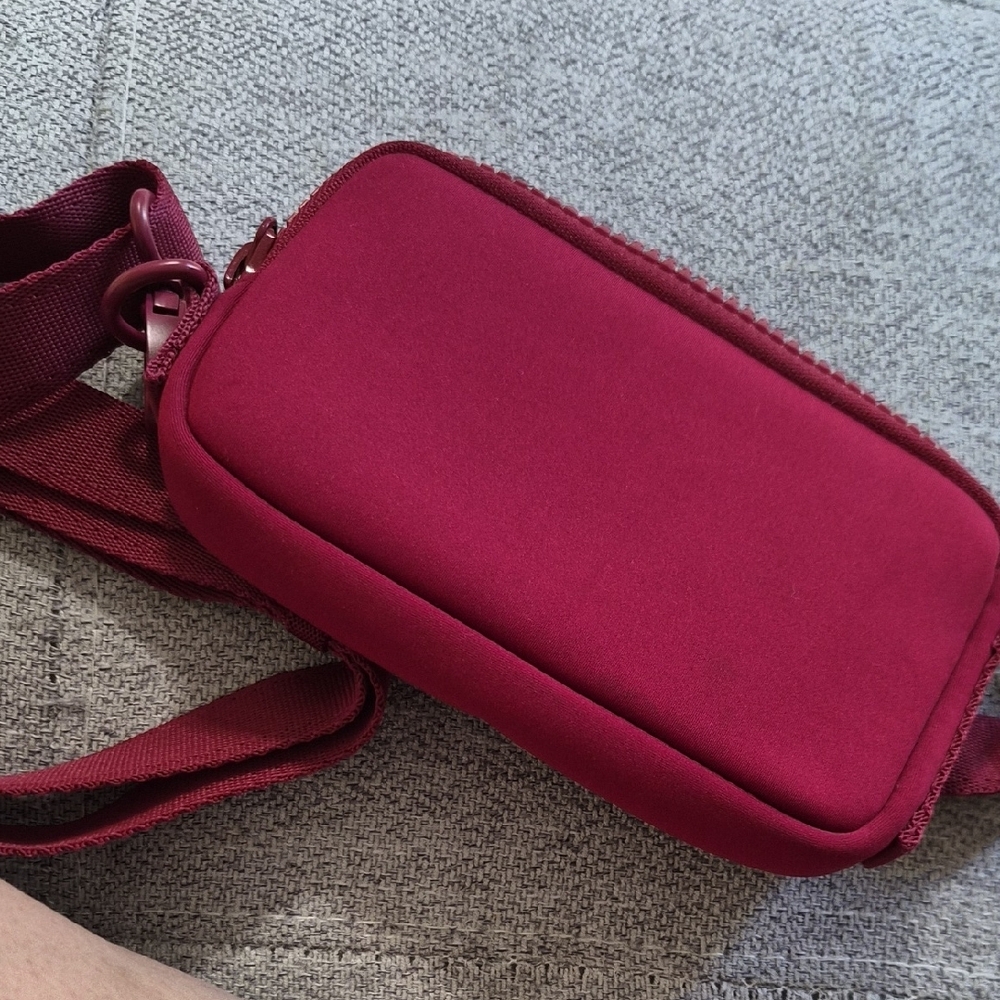 Dagne Dover Crossbody Pouch in Deep Berry - Picture 5 of 5